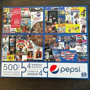 4-Pack 500-Piece Pepsi Jigsaw Puzzles